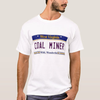 WEST- VIRGINIAkohlen-BERGMANN-KFZ-KENNZEICHEN T-Shirt