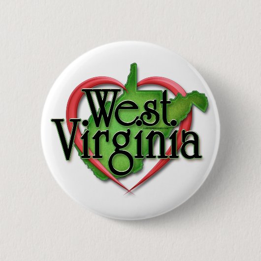 West- VirginiaLiebe-Umarmung Button (Vorderseite)