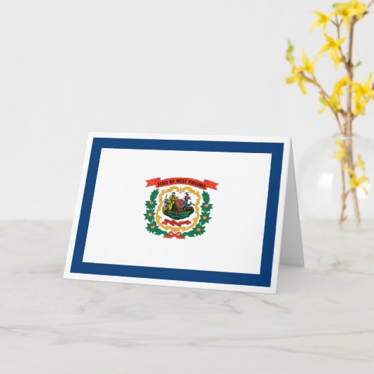 West Virginian Flag, Flag of West Virginia Karte (Gelbe Blume)