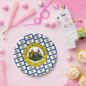 West Virginian Flag & Seal, West Virginia Pappteller (Party)