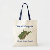 West Virginian Map Bag Tragetasche (Vorne)