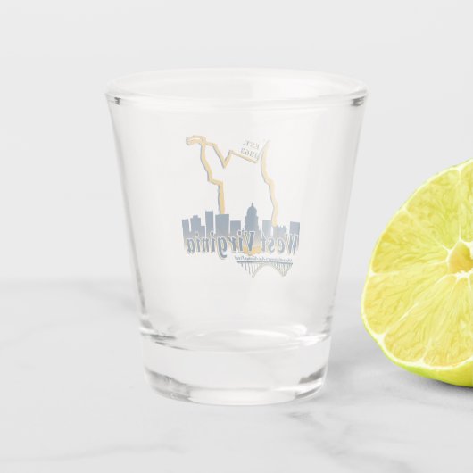 West- VirginiaSchnapsglas Schnapsglas (Rückseite)