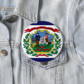 West- VirginiaStaats-Flagge Button (Beispiel)