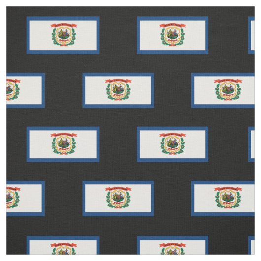 West- VirginiaStaats-Flagge Stoff (Muster)