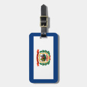 West- VirginiaStaats-Flaggen-Entwurf Gepäckanhänger (Vorderseite vertikal)