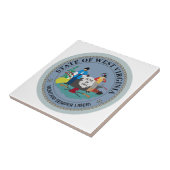 West- VirginiaStaats-Siegel Fliese (Seite)