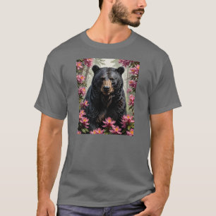 West-Virginischer Bär und Rhododendren T-Shirt