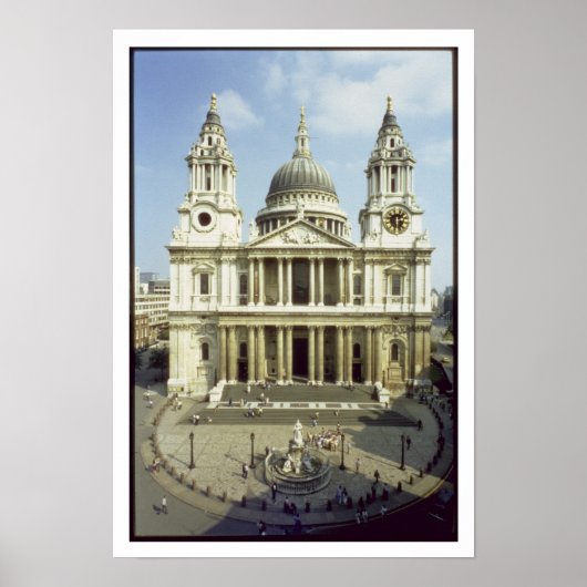 West vor der St. Paul's Cathedral, entworfen von S Poster (Vorne)