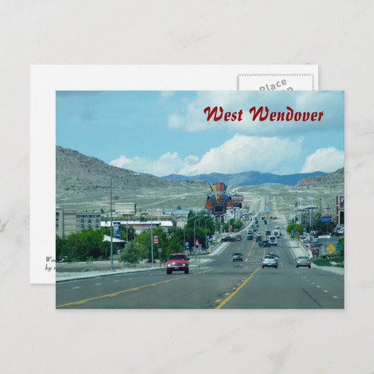 West Wendover Postkarte (Vorne/Hinten)