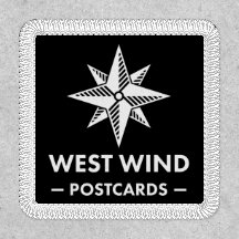 West Wind Weißes Logo Essentials Patch