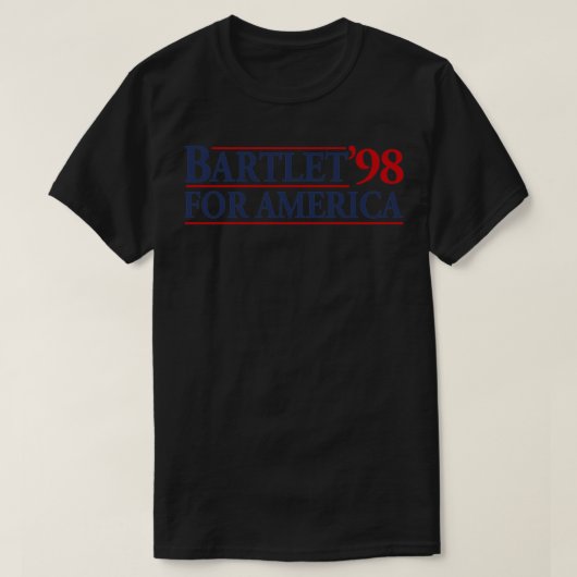 West Wing Bartlet For America 1998 Lightweight Hoo T-Shirt (Design vorne)