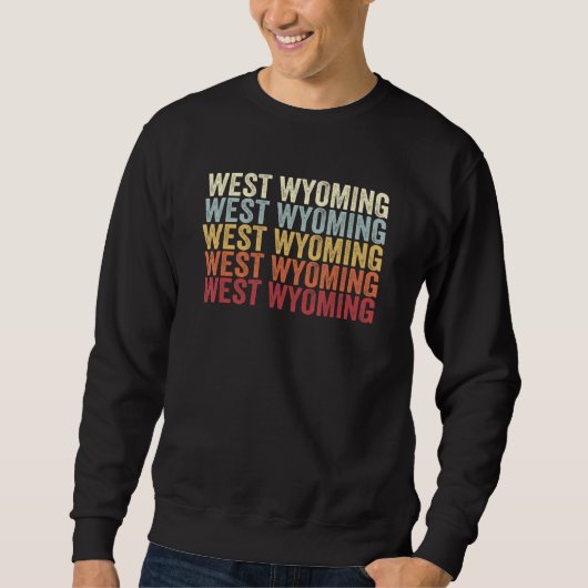 West Wyoming Pennsylvania West Wyoming PA Retro Vi Sweatshirt (Vorderseite)