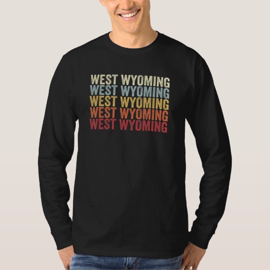 West Wyoming Pennsylvania West Wyoming PA Retro Vi T-Shirt (Vorderseite)