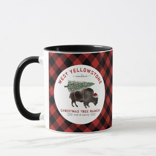 West Yellowstone Montana Christmas Tree Ranch Tasse (Links)