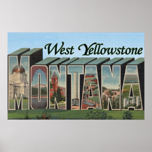 West Yellowstone, Montana Poster (Vorne)