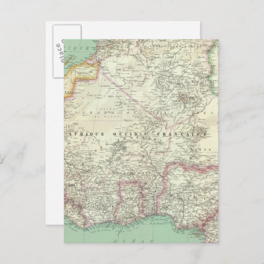 Westafrika 4 postkarte (Vorne/Hinten)