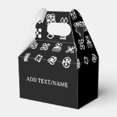 Westafrika Adinkra Symbole Geschenkschachtel (Vorderseite)
