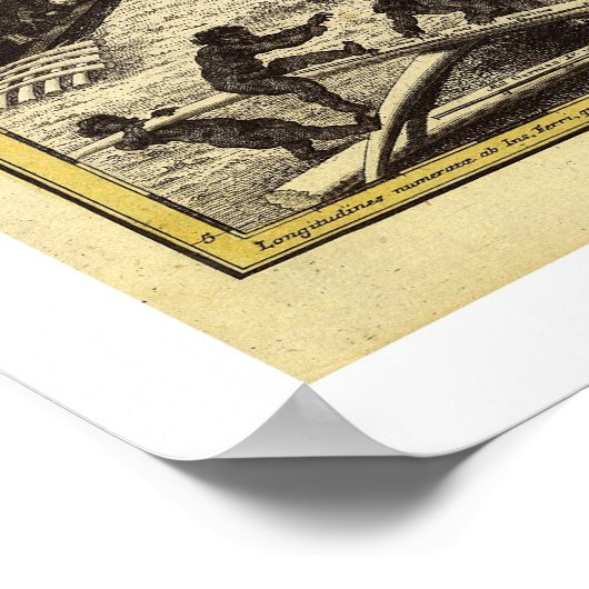 Westafrika Karte 1743 Poster (Ecke)