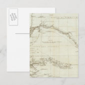 Westafrika mit geografischen Angaben Postkarte (Vorne/Hinten)