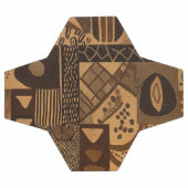 Westafrikanische Designelemente in neutralen Farbe Fußball (Flach)