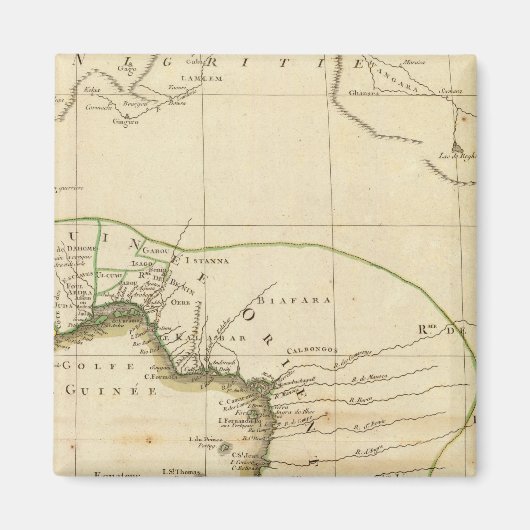 Westafrikanische Landkarte Magnet (Vorne)