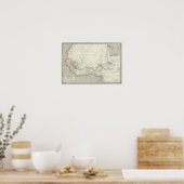 Westafrikanische Landkarte Poster (Küche)