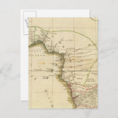 Westafrikanische Landkarte Postkarte (Vorne/Hinten)