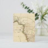 Westafrikanische Landkarte Postkarte (Stehend Vorderseite)