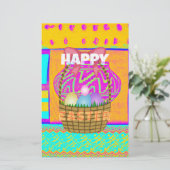 Westafrikanischer Inspirierter Osterkorb Briefpapier (Stehend Vorderseite)