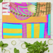 Westafrikanischer Inspirierter Osterkorb Geschirrtuch (Gefaltet)