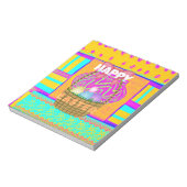 Westafrikanischer Inspirierter Osterkorb Notizblock (Rotiert)