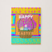 Westafrikanischer Inspirierter Osterkorb Puzzle (Vertikal)