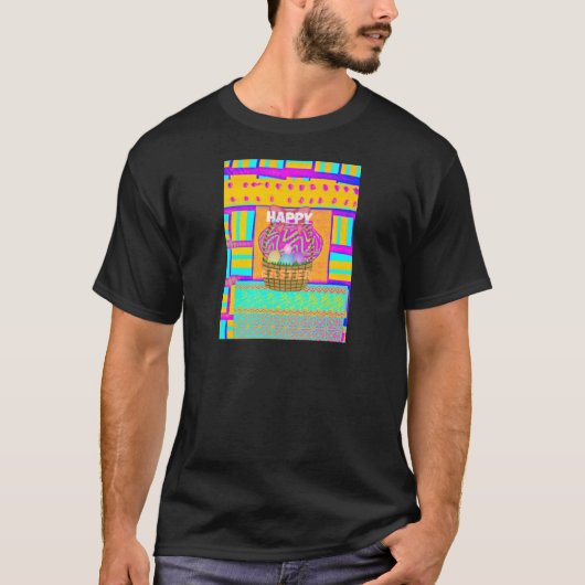 Westafrikanischer Inspirierter Osterkorb T-Shirt (Vorderseite)