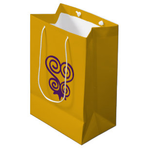 Westafrikanisches Adinkra-Symbol (Sankofa) Mittlere Geschenktüte