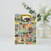 Westamerikanische Nationalparks Postkarte (Stehend Vorderseite)