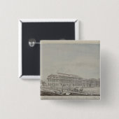 Westaspekt von Wilhelmsplatz, c.1773 Button (Vorne & Hinten)