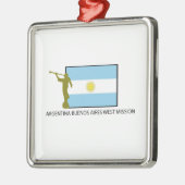 WESTauftrag LDS ARGENTINIENS BUENOS AIRES Silbernes Ornament (Links)