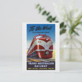 Westaustralenbahn Postkarte (Stehend Vorderseite)