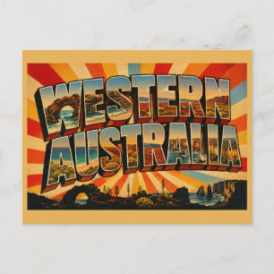 Westaustralische Outback-Küstenkunst Postkarte