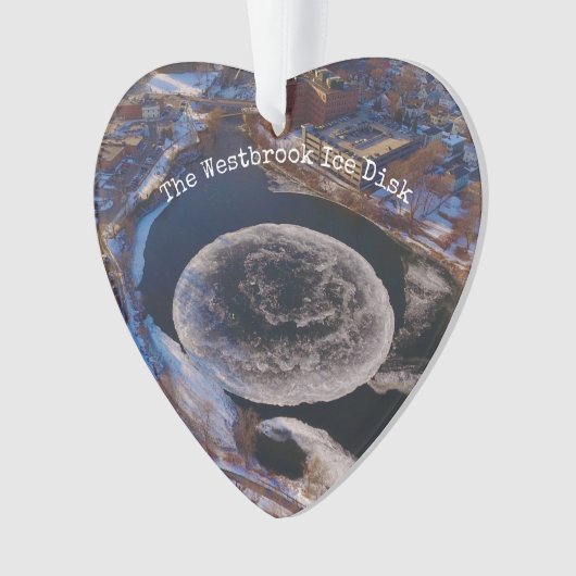 Westbrook Ice Disk Maine Ornament (Vorderseite)
