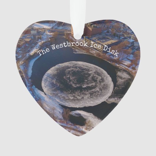 Westbrook Ice Disk Maine Ornament (Vorderseite)