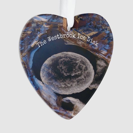 Westbrook Ice Disk Maine Ornament (Vorderseite)