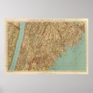Westchester Co, Yonkersstate Linie Poster