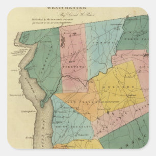 Westchester County Quadratischer Aufkleber