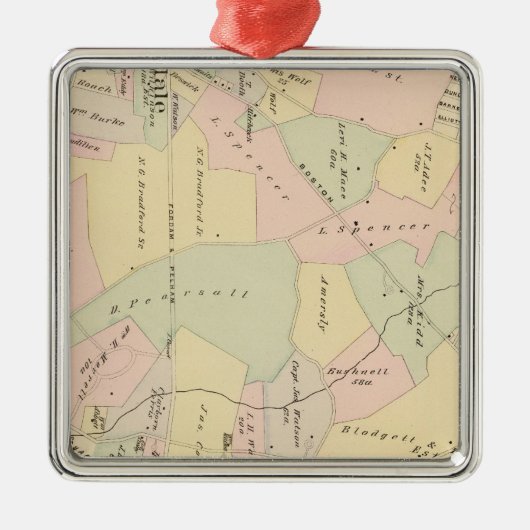Westchester, New York Silbernes Ornament (Vorne)