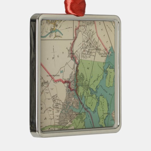 Westchester, Pelham Städte Silbernes Ornament (Rechts)