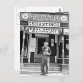 Westdanville, VT, Post, Vierzigerjahre Postkarte (Vorne/Hinten)