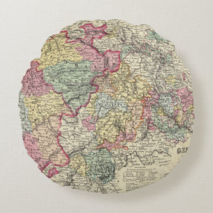 Westdeutschland 2 rundes kissen