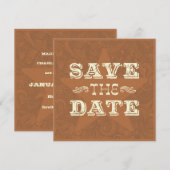 Weste Save the Date (zweiseitig) Dunkelbraun (Vorne/Hinten)