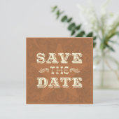 Weste Save the Date (zweiseitig) Dunkelbraun (Stehend Vorderseite)